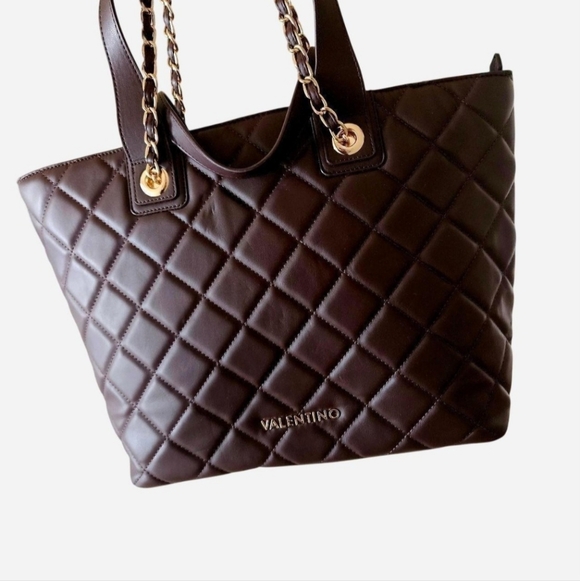 Mario Valentino Handbags - Mario Valentino Brown Ocarina Shopper Bag